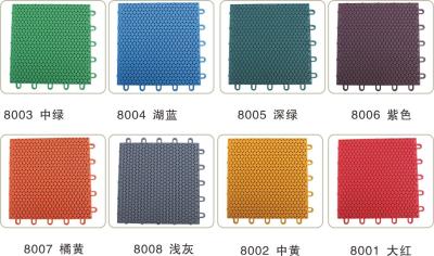 China 25*25*1.5 Cm Soft Playground Flooring Plastic Interlocking Suspended Floor Mat For Sport Court for sale