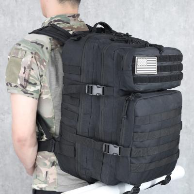 China Waterproof 45L Molle Military Army Hunting Rucksack Sports Bag Travel Recycling Climbing Tactical Rucksack for sale