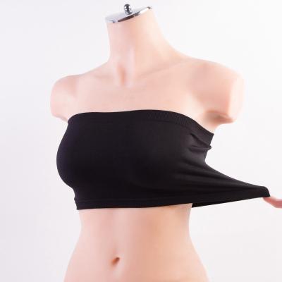 China Seamless Factory Wrapped Chest Tube Top Seamless Bandeau Strapless Bra For Women for sale