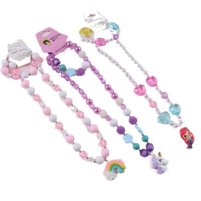 China FASHION our factory sell popular cute girl Korean Unicorn Necklace girls necklace jewelry directly for sale