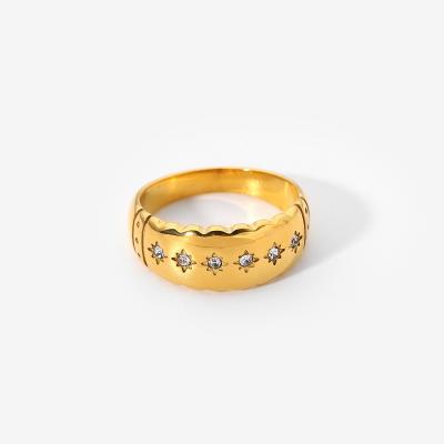 China CLASSIC Cheap Mens Ring Custom Hip Hop Rings Gold Gemstone Ring for sale