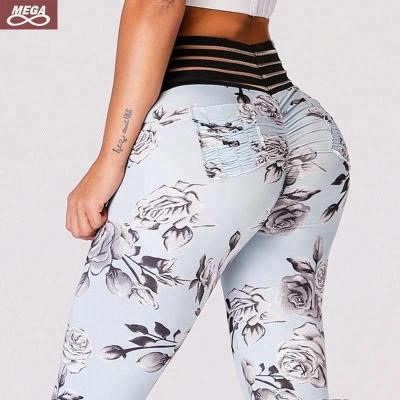 China Antibacterial Fitness Butt Crac! crack! yoga sports leggings for women sports ruched back yoga wrinkle leggings for sale