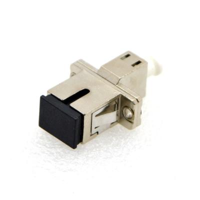 China Telecom Communication Hybrid Adapter Conversion Fiber Optic Connector LC-SC Female to APC MM Metal Adapter Flange Female Singlemode Coupler for sale