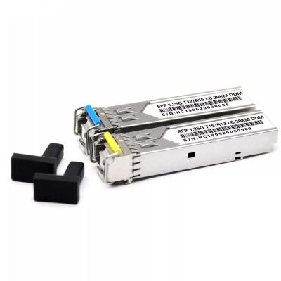 China Gigabit Ethernet SFP 1.25G Fiber WDM BIDI Fiber Transceiver SMF MMF LC SC Duplex 1000Base Mini Gigabit Ethernet Optical OEM SFP Module Router for sale