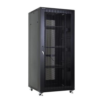 China Network Cabling OEM ODM 22U/27U/32U/37U/42U/47U 19-Inch Data Center Rack Indoor Floor Standing Server Rack Enclosure with PDU for sale