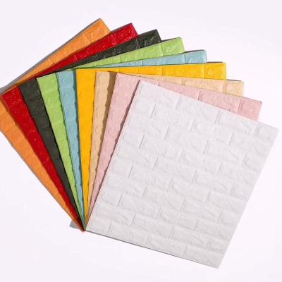 China Waterproof+ECO-Friendly Self Adhesive 3D Wall Sticker Brick Wall Paper for sale