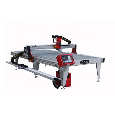 China 700x1300mm small package cnc cutting machine plasma metal cutter with 5X8 water table feet for sale