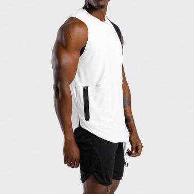 China Wholesale Anti-Shrink Good Quality Fitness Tank Tops Mens Gym Tank Top Print Mens Smooth Top Custom Vest for sale