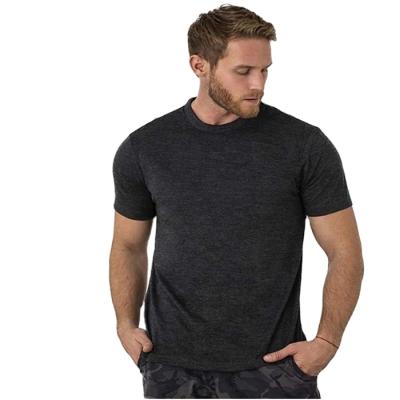 China Men's T-shirt Base Layer Wool Breathable Tee For Men 100% Merino Wool Shirt Super Soft Breathable Quality Shirts for sale