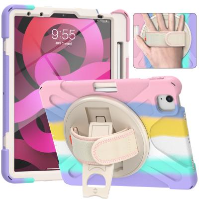 China 2021 Newest Shoulder Strap Air Silicone 4th Shockproof Tablet Cover for iPad 10.9 Case Air 4th GEN with Pencil Holder for sale