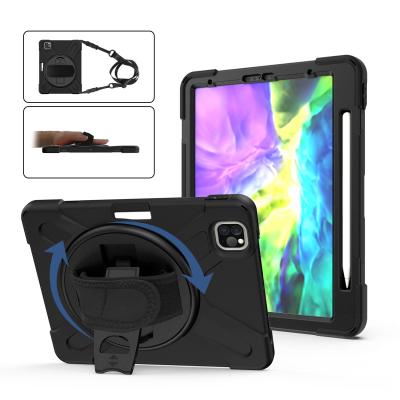 China Rugged 360 Degree Swivel Stand Case For iPad Pro 11 2020 Kids Friendly 11 Inch Shockproof Heavy Duty Protective Cover for sale