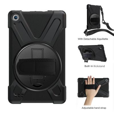 China Protective Shoulder Strap Case for Amazon Fire 7 Tablet 360 Rotatable Durable 2017 2019 Kickstand Handle and Shoulder Strap Drop Proof Cover for sale