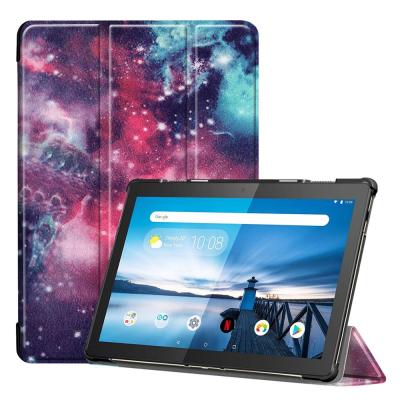 China Protect Ultra Thin Stand Cover PU Leather Tablet Case For Lenovo Tab M10 TB-X605F Cover Galaxy for sale