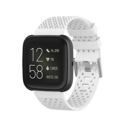 China Fashion Universal Yapears Wrist Band Bracelet Fit Bit for Fitbit Versa 1/2/Versa lite Smart Watch White for sale