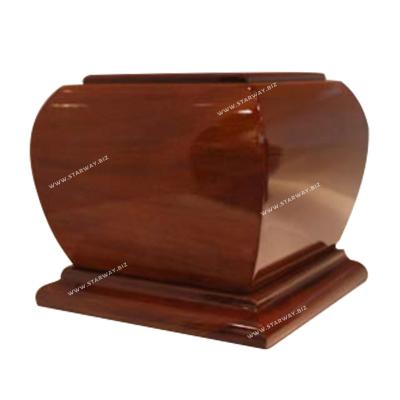 China American Style Wood Urns Fine Polished High Gloss Human Burial Supplies Ash Cremation Urns Starway Factory Supply for sale