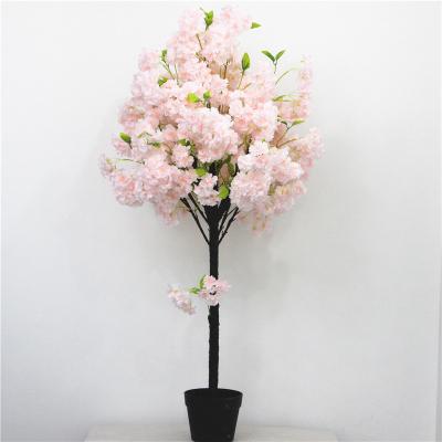 China Factory Direct White Pink Green Artificial Cherry Blossom Flower Garden Cherry Blossoms Wholesale Artificial Tree for sale