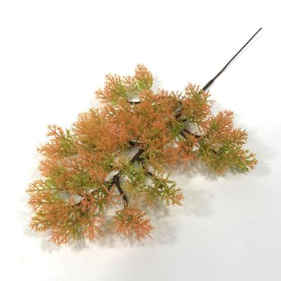 China Wholesale high simulation artificial flower plastic cypress leaves branches for home decoration for sale