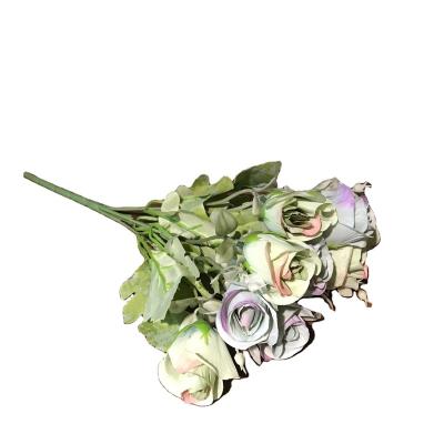 China High Quality Real Touch Nature Artificial Silk Rose Flower Bouquet For Home Wedding Decoration for sale