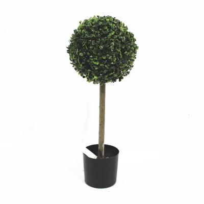 China High simulation cheap and real touch boxwood ball plastic artificial tree for sale