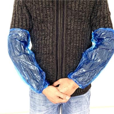 China 100Pcs Protective Clear Blue Black Waterproof Disposable PE Plastic Waterproof Arm Sleeves Oversleeve Covers for sale