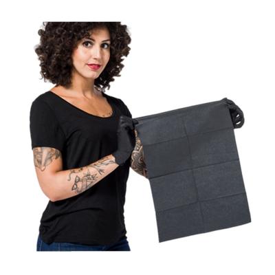 China 125pcs Waterproof Thick Waterproof Paper Barrier Covers 13 X18 Inch For Drilling Disposable Black Tattoo Bibs Dental Cleaning Pads for sale