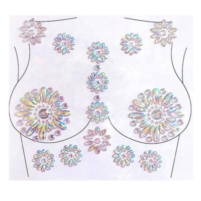 China Temporary Women Face Glitter Rhinestone, Eyes Face Body Tattoo Sticker, Crystal Face Jewels for sale