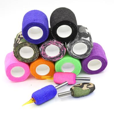 China Inch 50mm High Quality Breathable Non-Slip Elastic Sports Adhesive Bandage Rolls 2 Wrap Tattoo Grip Cohesive Tape for sale