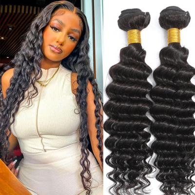 China Kinky Curl 12A Grade Brazilian Hair Bundles Weaves Deep Wave Virgin Hair Bundles for sale