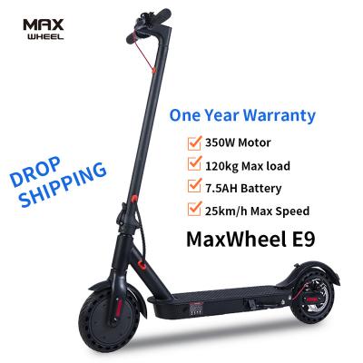 China Unisex US EU UK warehouse disc brake fast electric scooters cheap price e scooter E9 folding electric scooter adults for sale