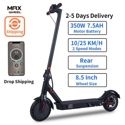 China Hot Sale 350wt Electric Scooter Two Wheel Scooter 8.5 Inch Foldable Electric Warehouse Cheap Electric Scooter Unisex Fast Electric Eu for sale