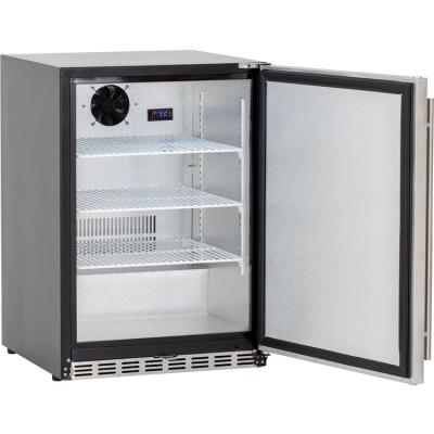 China Portable Outdoor Single-temperature Vacation Stainless Steel Refrigerator for sale