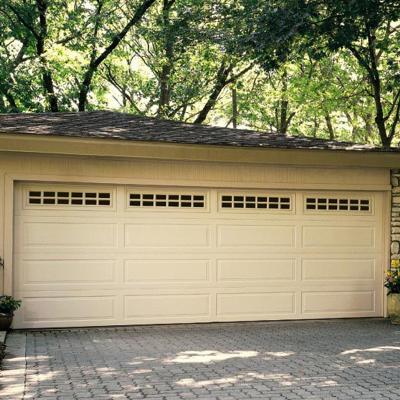 China French Brown Sound Insulation 10 x 7 Garage Door for sale