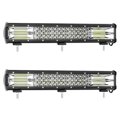 China LIGHTOWL Aluminum Housing Die-Casting Car Led Double Row 84 LED Headlight Light Bar Vehicle Roof Spotlight Off-Road Factory Wholesale for sale