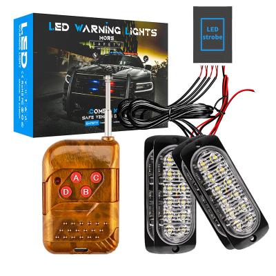 China LIGHTOWL 12LED Aluminum Car Strobe Warning Light Car Truck Trailer Signal Light 12V Aluminum Side Light Car for sale