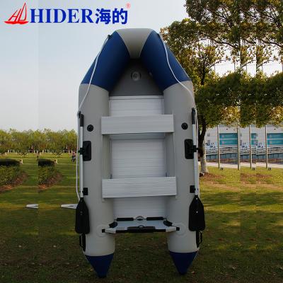 China PVC Hider 2.3/2.65/3.0/3.3m Inflatable Fishing Rowing Boat With Outboard Engine for sale