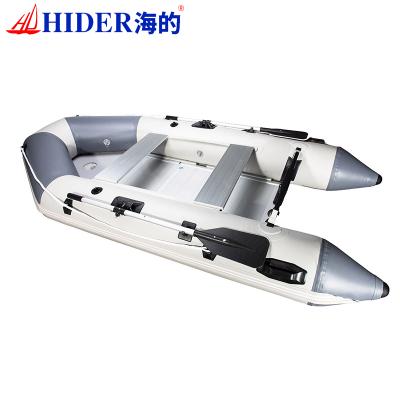 China PVC Hider 2.3/2.65/3.0/3.3m Rubber Dinghy Price Inflatable Boat With Aluminum / Plywood Floor for sale