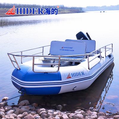 China High Quality Plastic PVC Hider PVC Pontoon Inflatable Fishing Boat for sale