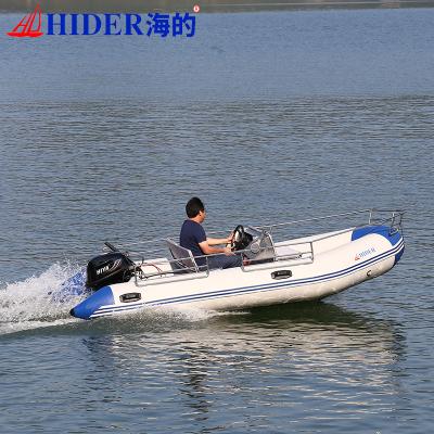 China Heavy Duty PVC Hider Inflatable Rubber Dinghy With Outboard Engine for sale