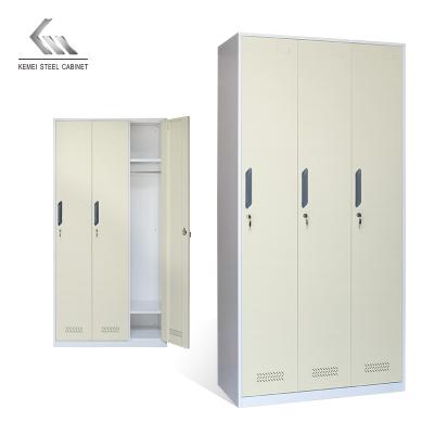 China 2021 KEMEI Hot Selling Metal Clothes Wardrobe Eco-friendly Wholesale Steel Gym Lockers For School for sale