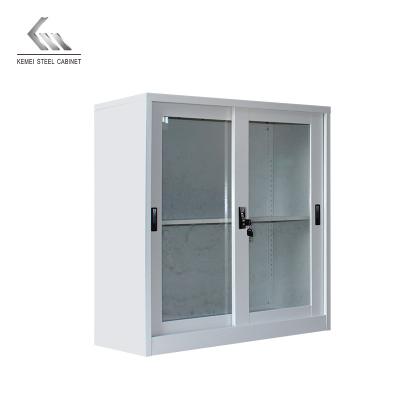 China Small Sliding Door Metal Closet Base Cabinet Office Modern Steel Home Furniture for sale