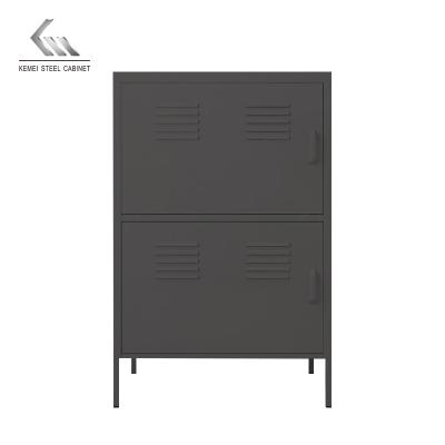 China (Other) KEMEI Adjustable Hot Selling Easy Assemble Colorful Steel Home Storage Cabinet Table Cabinet Furniture for sale