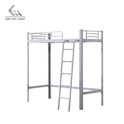 China Adjustable (height) double iron metal steel adult bunk bed for sale