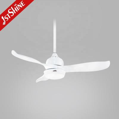 China With Light Simple White Color 1stshine ABS Blades LED Efficient Lighting Ceiling Fan for sale