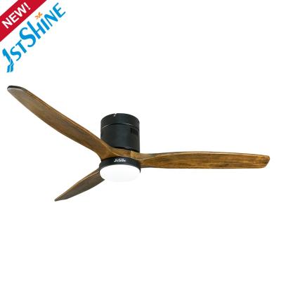 China With Light 1stshine 52 Inch Study Room Natural Decorative Classic Energy Saving Solid Wood Bldc Ceiling Fan With Light for sale