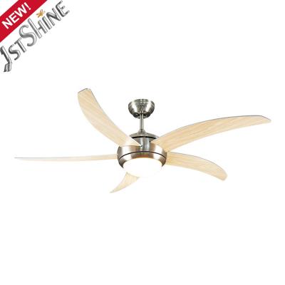 China With light wholesale cheap price 1stshine restaurant decoration 220V 5 blades MDF large ventilation AC ceiling fan for sale