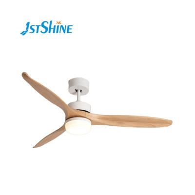 China With light bedroom 1stshine 52 inch energy saving solid wood blades 35w for fan solid wood decorative ceiling fan for sale