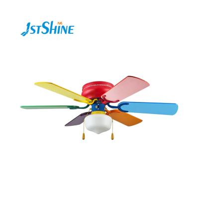 China With Lightweight 1stshine 42 Inch 5 Inch Room Air Cooling Colorful Colorful Decorative Ceiling Fan With Lights for sale