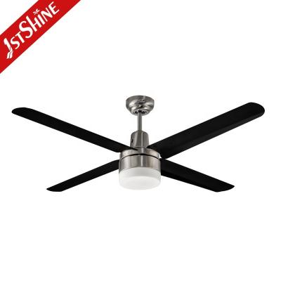 China With Light 1stshine 52 Inch Graphite Ceiling Fan Modern Copper Blade SS 4 Motor With Light for sale