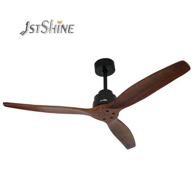 China 52 Inch 1stshine Light Modern Simple Solid Woodless Decorative Hotel Led Lamp Ceiling Fan for sale