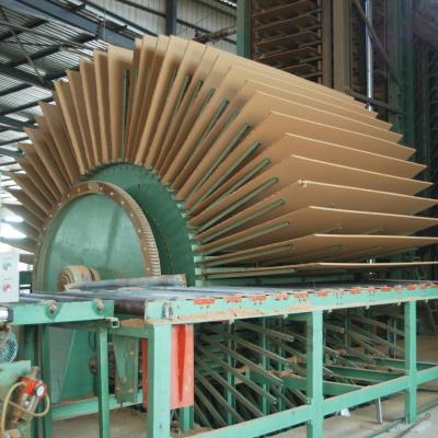 China Building Material Shops 1220mm MDF Board Producing Latest Machinery MDF Automatic Production Line for sale